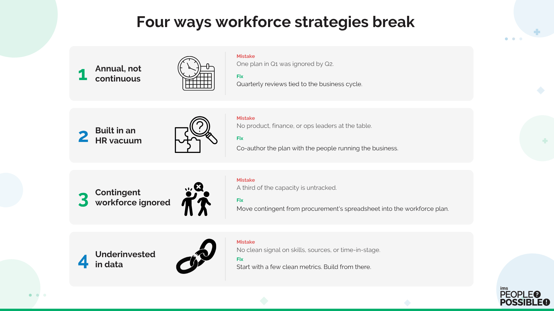 Four Ways Workforce Strategies Break