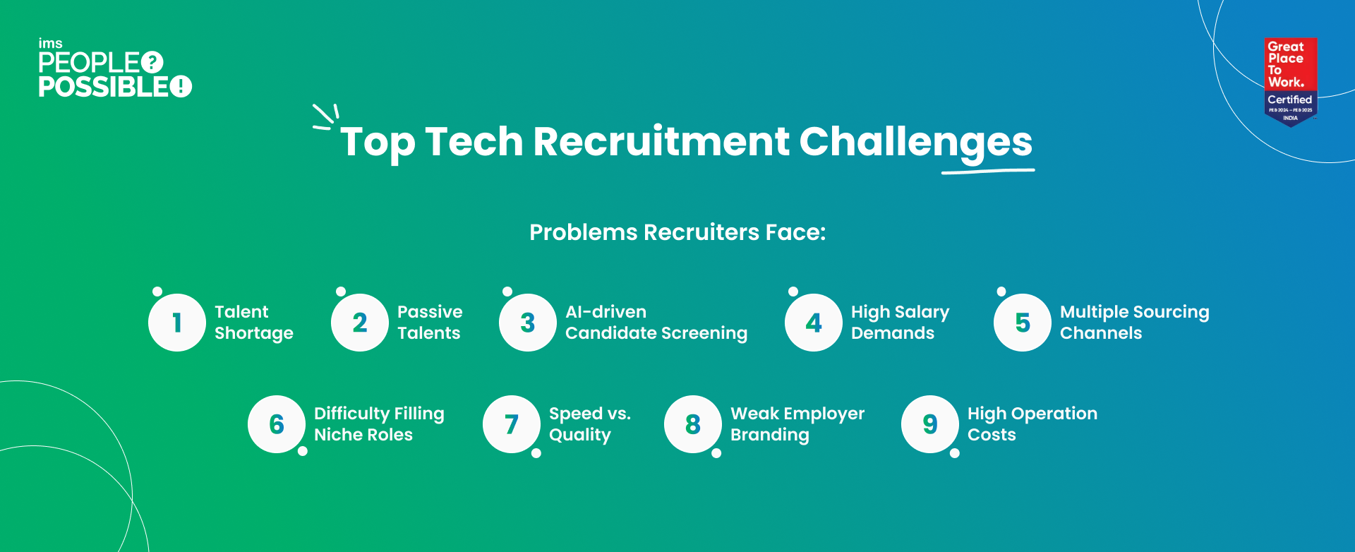 Top 9 Tech Recruitment Challenges